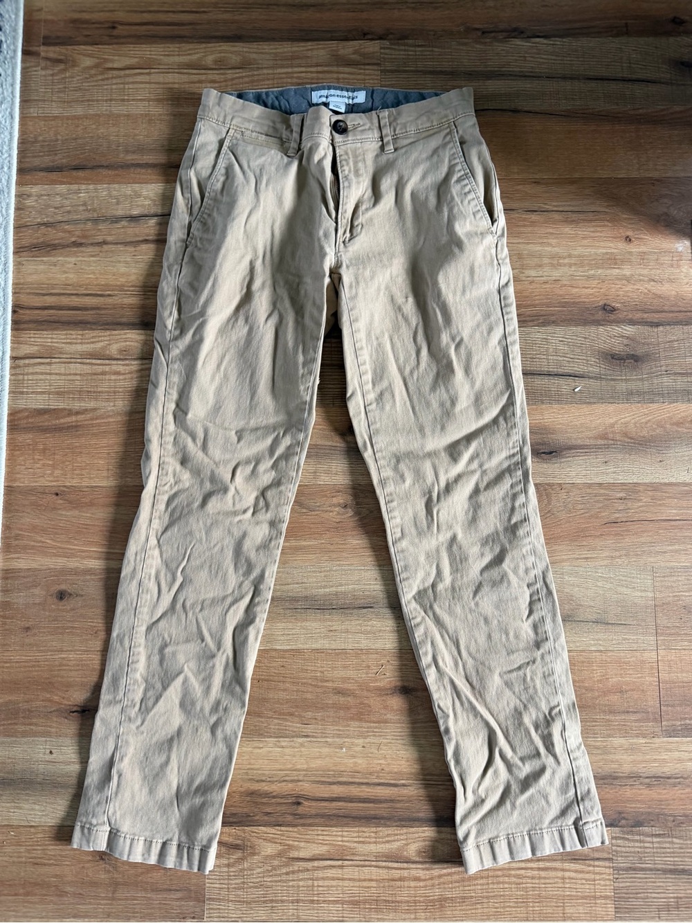 Amazon Essentials Men's Chinos in Khaki Tan